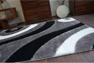 Makro Abra Kusový koberec Shaggy SPACE 3D B314 šedý Rozměr: 80x150 cm