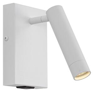 Moderní nástěnná lampa bílá nastavitelná s USB-C - Croft