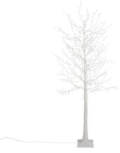 Vánoční stojací lampa bílý strom 180 cm vč. LED s časovačem IP44 - Ki