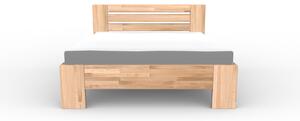 Masivní postel LONDON - Solwo Design Dřevo a odstín oleje: BUK Cink - Olej odstín BO103, Rozměr spací plochy: 140x200