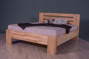 Masivní postel LONDON - Solwo Design Dřevo a odstín oleje: BUK Cink - Olej odstín BO105, Rozměr spací plochy: 180x200