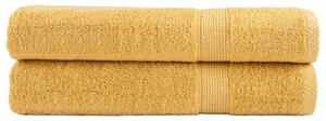 Prémiové ručníky SOLUND 2 ks zlaté 100x200 cm 600 g/m² 137293