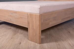 Masivní postel PARIS - Solwo Design Dřevo a odstín oleje: BUK Cink - Olej odstín BO103, Rozměr spací plochy: 200x200