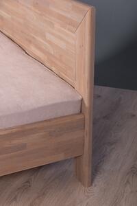 Masivní postel PARIS - Solwo Design Dřevo a odstín oleje: BUK Cink - Olej odstín BO103, Rozměr spací plochy: 200x200