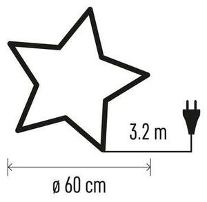 Vánoční dekorace 1xE14/25W/230V pr. 60 cm zlatá