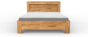 Masivní postel ROYAL - Solwo Design Dřevo a odstín oleje: BUK Cink - Olej odstín BO104, Rozměr spací plochy: 140x200