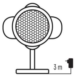 LED Vánoční venkovní projektor LED/4W/230V IP44 teplá/studená bílá