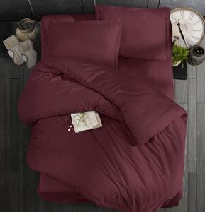 Povlečení bavlněný satén exclusive Modern bordó 200x140cm+90x70cm TiaHome