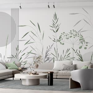 Fototapety Abstraktní siluety vegetace, Fototapety příroda, w05375 : uwalls.cz