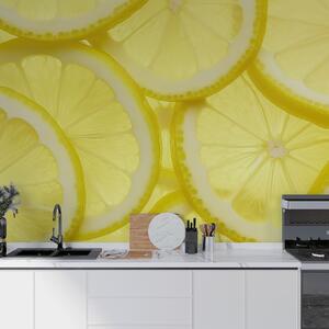 Fototapety Textura citronového plátku, Fototapety food, w05351 : uwalls.cz