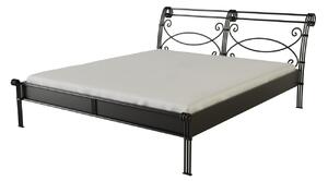 Nábytek ATIKA s.r.o. Kovová postel BELLA Povrchová úprava: stříbrná RAL 9006, Rozměr: 120 x 200 cm