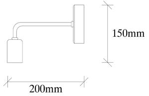 Nástěnné svítidlo DENGE 1xE27/60W/230V