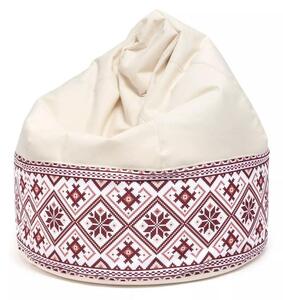 Sedací vak Viper Folk Outdoor TiaHome - krémově hnědá