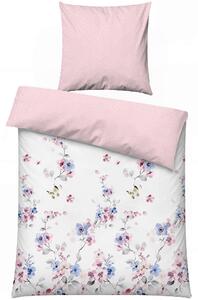POVLEČENÍ, fialová, bílá, pink, 155/220 cm - Online Only povlečení, Online Only