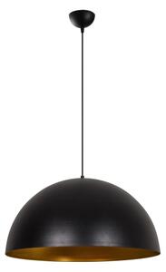 Lustr na lanku SIVANI 1xE27/40W/230V pr. 60 cm černá/měděná