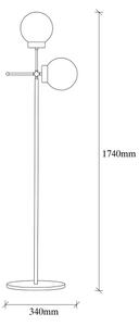Stojací lampa MUDONI 2xE27/40W/230V