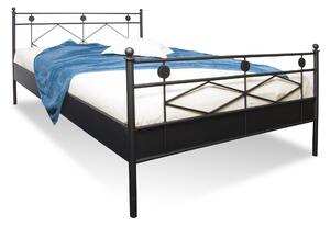 Nábytek ATIKA s.r.o. Kovová postel DARJA Povrchová úprava: stříbrná RAL 9006, Rozměr: 90 x 200 cm