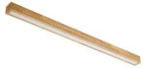 Stropní Lampa Lucande, Emara, stmívatelné, Dřevo, Jídelna, Dřevo, Design