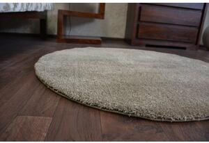 Kulatý koberec SHAGGY MICRO béžový Rozměr: průměr 100 cm