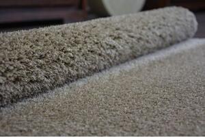 Kulatý koberec SHAGGY MICRO béžový Rozměr: průměr 100 cm