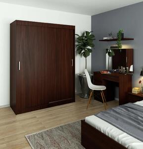 Prostorná šatní skříň 150 cm VALESTRA - wenge