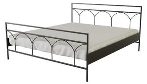 Nábytek ATIKA s.r.o. Kovová postel SASKIE Povrchová úprava: stříbrná RAL 9006, Rozměr: 80 x 200 cm