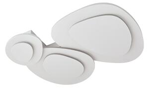 Stropní Lampa Lindby, Delar, stmívatelné, Bílá, Obývací pokoj, Plast, Moderní