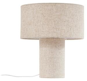 Stolní lampa Lindby, Elfie, Béžová, Obývací pokoj, Tkanina / Textil, Skandinávský