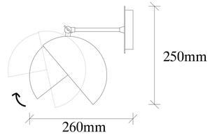 Nástěnná lampa BERCESTE 1xE27/40W/230V