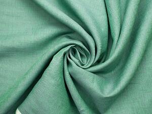 Snový svět Lněná látka zeleno-fialový melír 125 g/m2