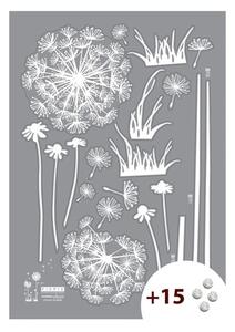Set samolepky a 15 Swarovski krystalů Ambiance Dandelion Flowers