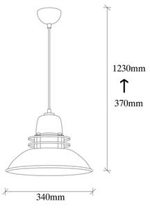 Lustr na lanku BERCESTE 1xE27/40W/230V