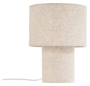 Stolní lampa Lindby, Elfie, Béžová, Obývací pokoj, Tkanina / Textil, Skandinávský