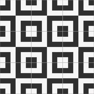 Xclusive Ceramica Retro Dlažba Xclusive Black&White Domino 20,5x20,5