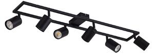Stropní Lampa Lindby, Bravius, stmívatelné, Černá, Obývací pokoj, Kov, Moderní