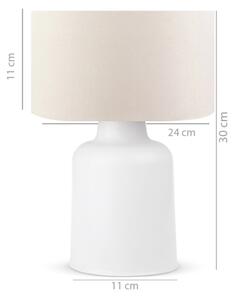 Stolní lampa AYD 1xE27/60W/230V béžová/bílá