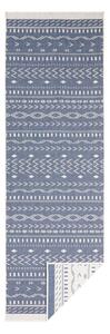 Modro-krémový venkovní koberec NORTHRUGS Kuba, 80 x 250 cm