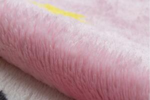 Dětský koberec PLAY medvěd růžový Rozměr: 120x170 cm