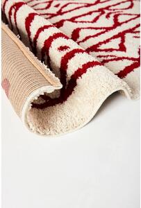 Krémovo-červený koberec Bonami Selection Morra, 120 x 180 cm