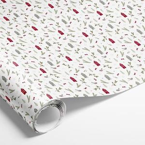 Vánoční balicí papír Winter city White – 5 m