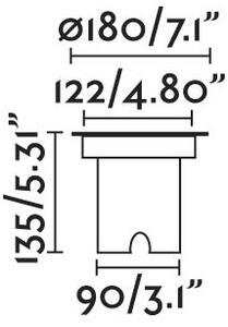 FARO 70309 - LED Venkovní nájezdové svítidlo GEISER LED/12,5W/230V IK08 IP67