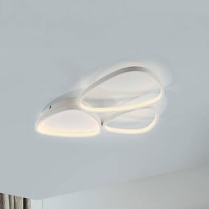 JUST LIGHT. GmbH Stropní svítidlo Pebbles LED, bílé, stmívatelné, stmívatelný, Bílá / opál, Chodba, kov, Moderní