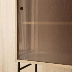 NORTHERN Skříňka Hifive Glass Cabinet, Black Oak, 100 cm / podstavec 28 cm