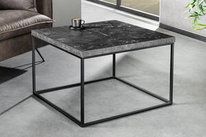 Designový konferenční stolek Haines 60 cm vzor antracitový mramor