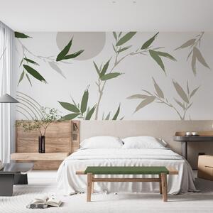 Fototapety Abstraktní větev s listy, Tapety Unikátní, w05398v1 : uwalls.cz