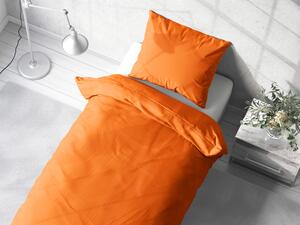 Biante Bavlněné jednobarevné ložní povlečení Moni MO-034 Sytě oranžové Jednolůžko 140x200 a 70x90 cm