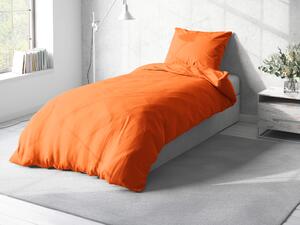 Biante Bavlněné jednobarevné ložní povlečení Moni MO-034 Sytě oranžové Jednolůžko 140x200 a 70x90 cm