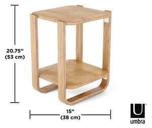 Odkládací stolek z eukalyptového dřeva 38x42 cm Bellwood – Umbra