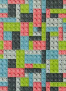 AW Dětský kusový koberec Kostky pastelové lego Rozměr: 200x200 cm