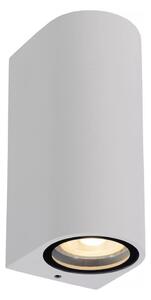 Lucide 69801/02/31 - Venkovní nástěnné svítidlo ZARO 2xGU10/35W/230V IP44 bílá